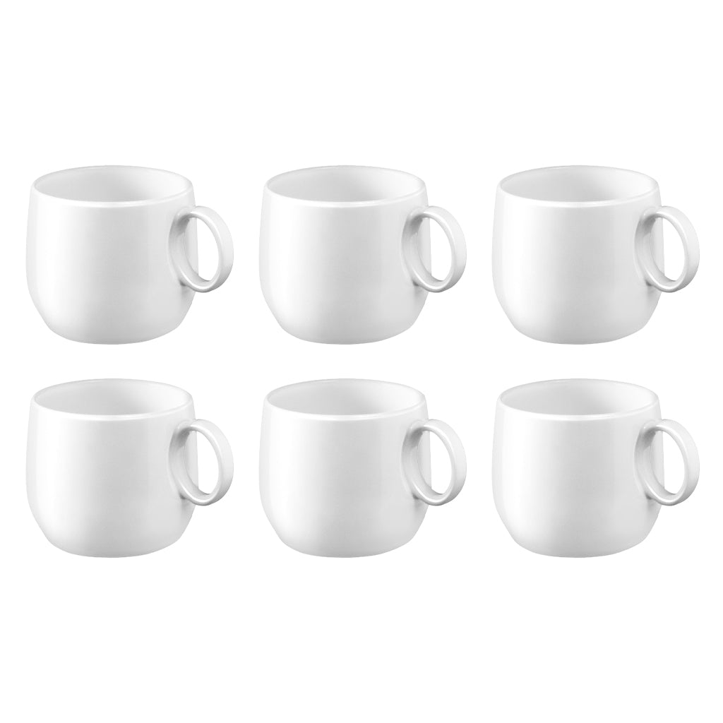 Medard de Noblat - Yaka White Koffie & Theekop 20 cl (set of 6)