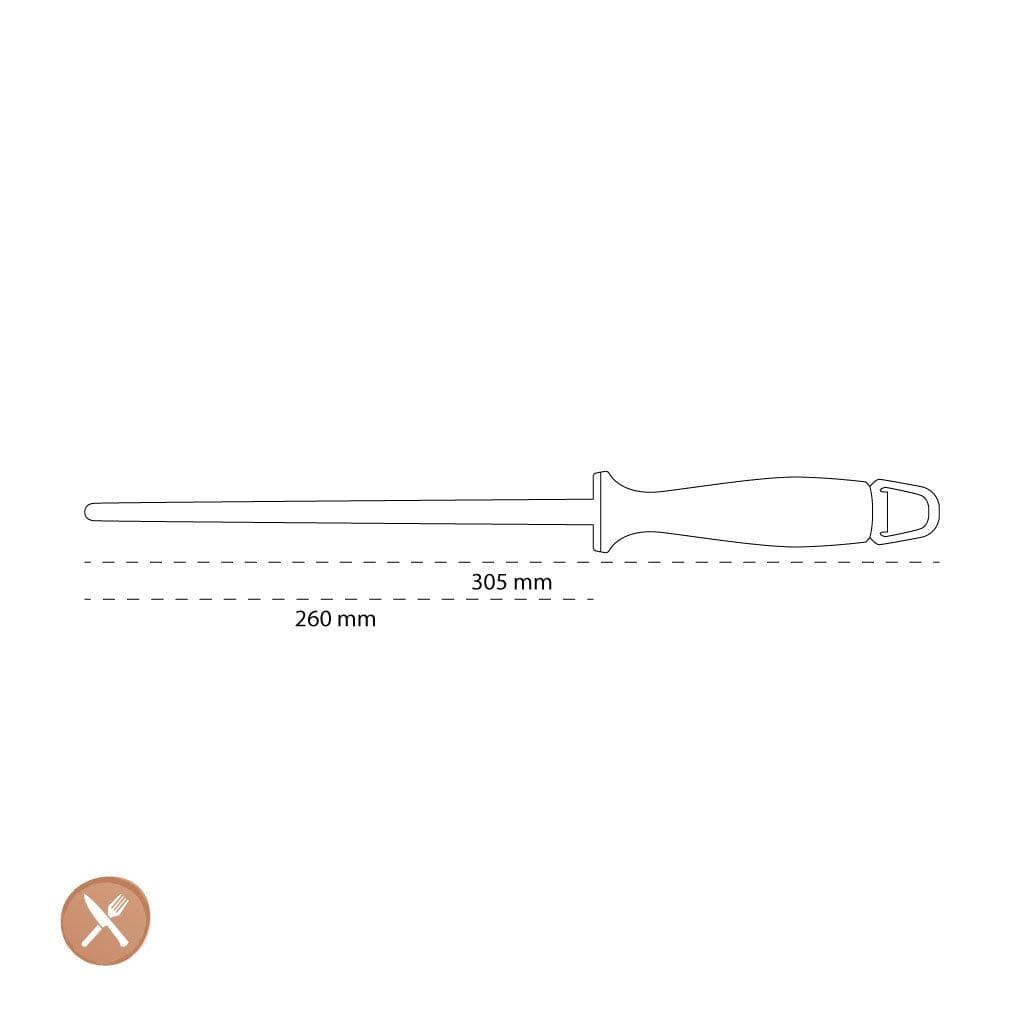 Wusthof - Aanzetstaal 26 cm, dik Wusthof 