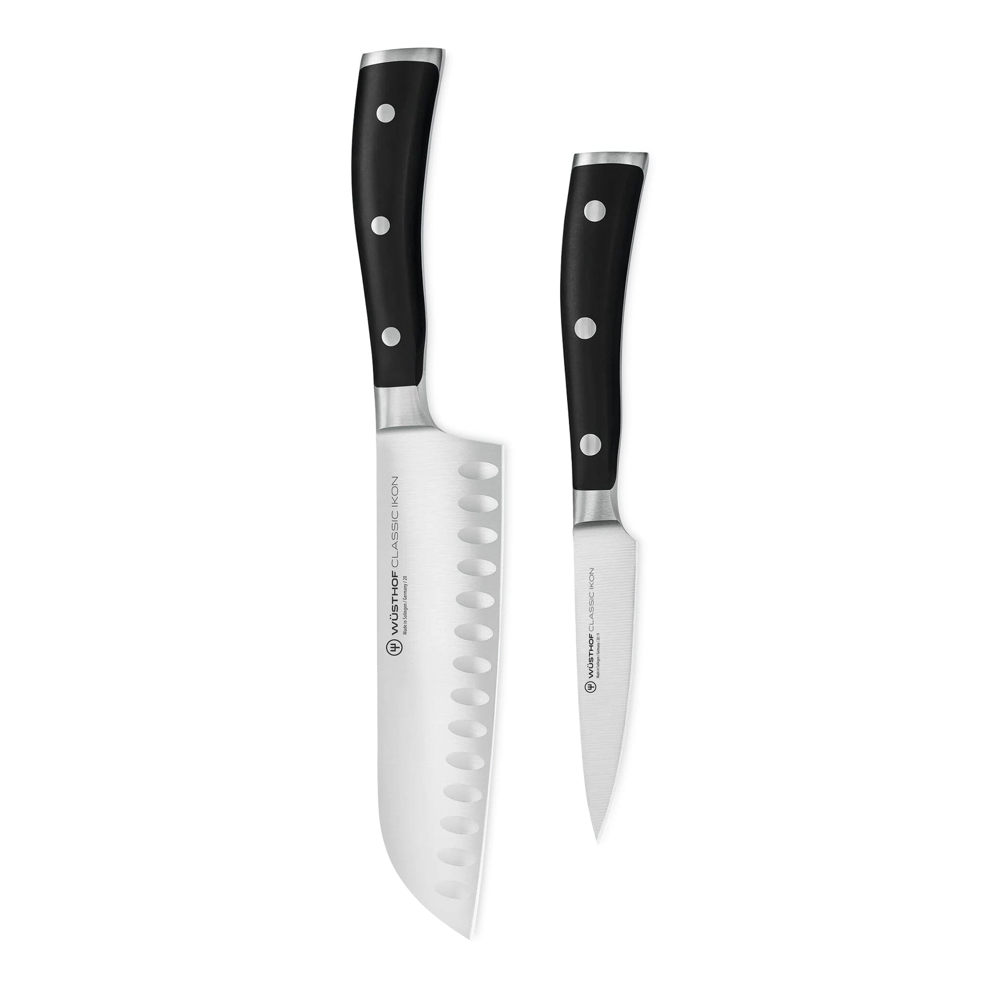 Wüsthof - Classic Ikon 2-delige Messenset - Santoku + Officemes Messenset Wusthof 