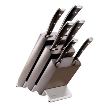 Coffret de couteaux Wusthof Ikon 7 pièces avec bloc - Manche en bois