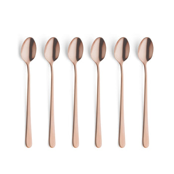Amefa - Austin 6 Latte Lepels - Mat Koper Latte lepels Amefa 
