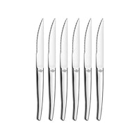 Lou Laguiole - 6-pc steak knives in grey block - mirror Steakmes Lou Laguiole 