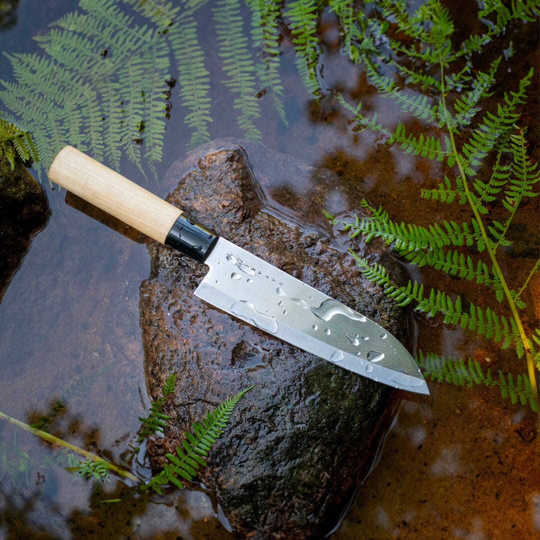Satake - Japanse santoku mes Magnolia Wood 17 cm – Kookgigant