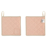 Witloft - Gerecycled Katoen Pannenlappen (2 st.) - Zalm Pannenlappen Witloft 